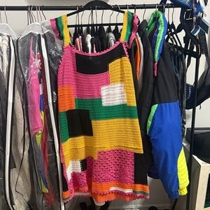 Colorful Crochet Dress
